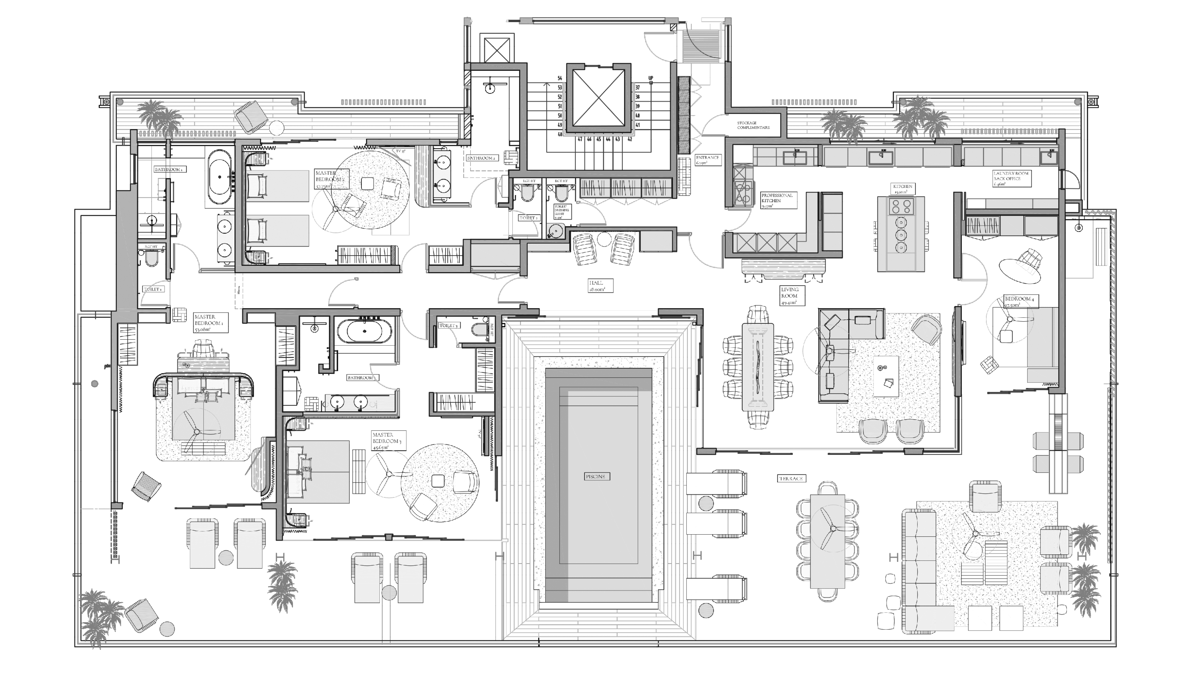 Floor plan of penthouse LOE